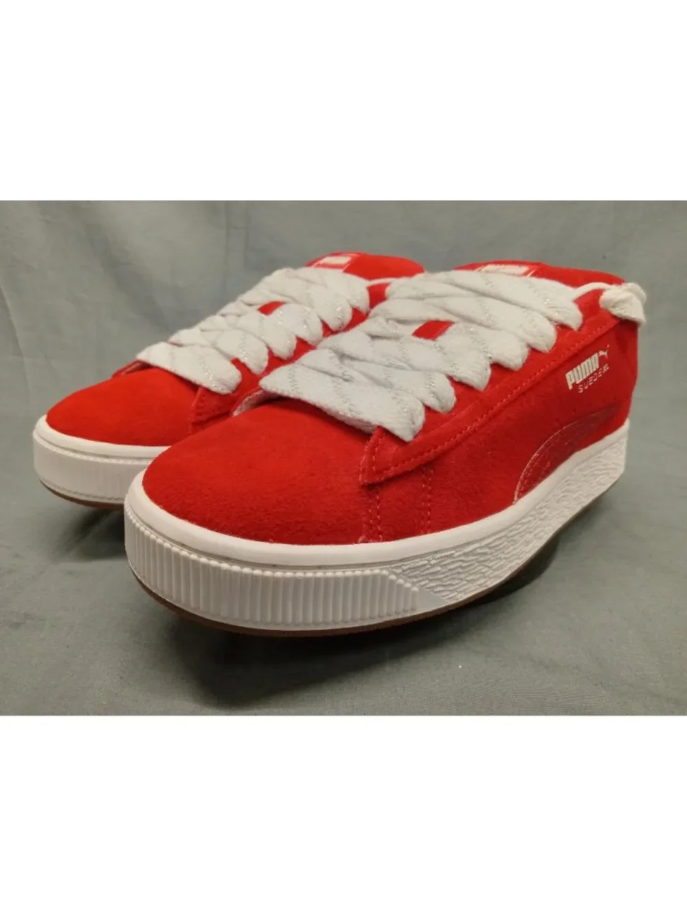 Puma XL Holiday Glitz JR (GS) 401805 01 Red White Silve Girls Size 6 NEW NO BOX!